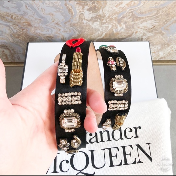 Alexander McQueen Black Embellished WaistBelt - Picture 4 of 11